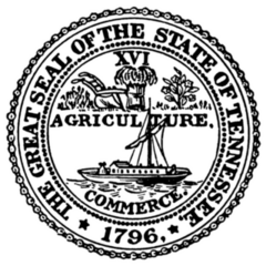The Great Seal Of The State Of Tennessee Sticker