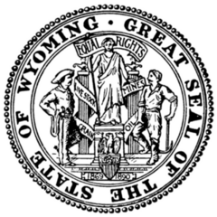 The Great Seal Of The State Of Wyoming Sticker
