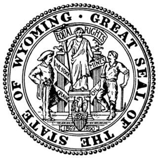 The Great Seal Of The State Of Wyoming Sticker