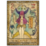 The High Priestess Old Tarot Card Sticker