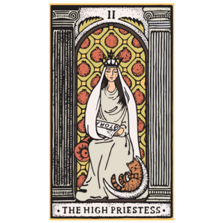 The High Priestess Tarot Card Sticker