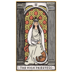 The High Priestess Tarot Card Sticker