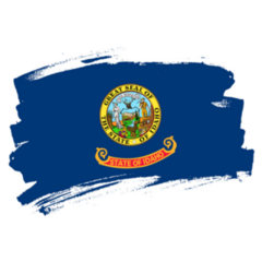 The Idaho State Flag Abstract Sticker