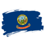The Idaho State Flag Abstract Sticker