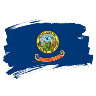 The Idaho State Flag Abstract Sticker