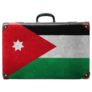 The Jordanian Flag Painted Suitcase Sticker