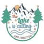 The Lake Is Calling And I Must Go Retro Star Lettering Sticker 