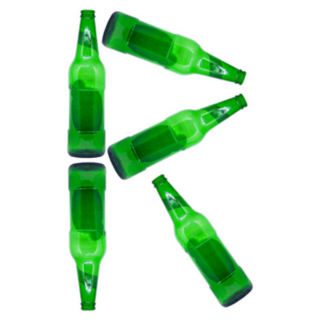 The Letter R For Recycle, Made Of Glass Bottles Sticker