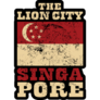 The Lion City Singapore Typography Sticker