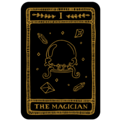 The Magician Hand Drawn Tarot Card Sticker