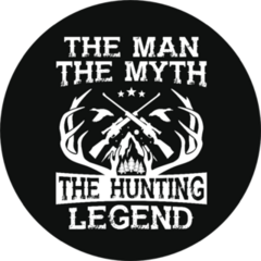 The Man The Myth The Hunting Legend Text Sticker