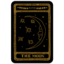 The Moon Hand Drawn Major Arcana Tarot Card Sticker