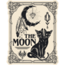 The Moon Tarot Card Cats Sticker