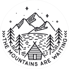 The Mountains Are Waiting Sticker