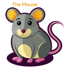 The Mouse Staring Sticker