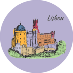 The National Palace Of Pena - Lisbon Portugal Sticker