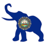 The New Hampshire Republican Elephant Sticker