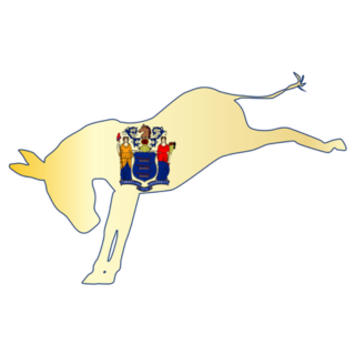 The New Jersey Democratic Party Donkey Sticker