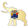 The New Jersey Republican Elephant Sticker
