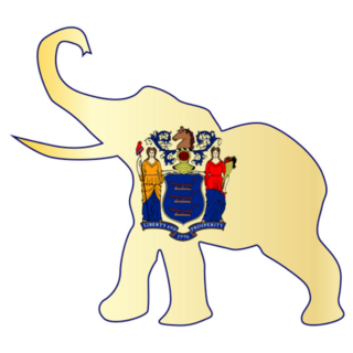 The New Jersey Republican Elephant Sticker