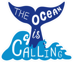 The Ocean Is Calling Sticker