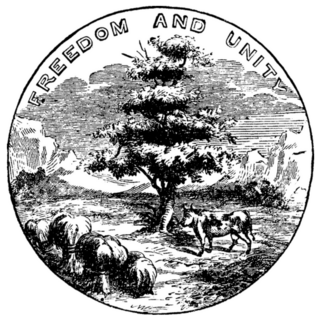 The Official Seal Of The U.s. State Of Vermont In 1889 Sticker