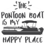 The Pontoon Boat Is My Happy Place Sticker