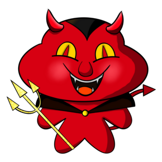 The Red Evil Drawing Sticker