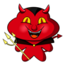The Red Evil Drawing Sticker