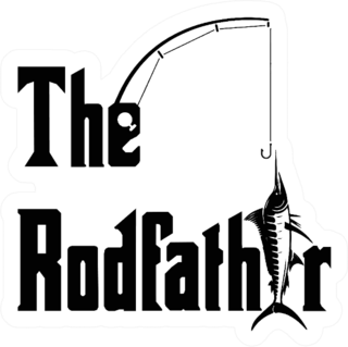 The Rodfather Sport Saying Funny Sticker