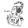 The Scorpio Astrological Sign Beautiful Girl Sticker