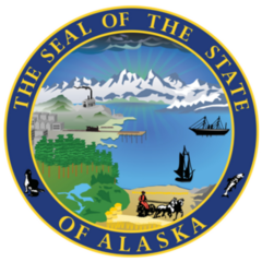 The Seal Of The State Of Alaska Sticker