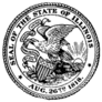 The Seal Of The State Of Illinois, 1818 Sticker