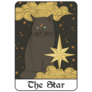 The Star Mystic Cat Tarot Card Sticker