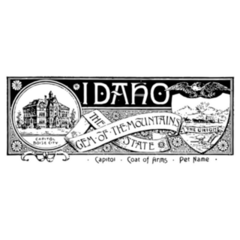 The State Banner Of Idaho Sticker