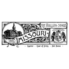 The State Banner Of Missouri The Bullion State Sticker