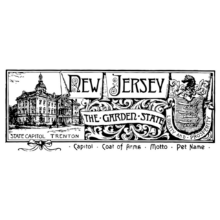 The State Banner Of New Jersey Sticker