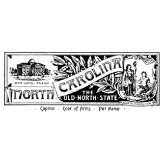 The State Banner Of North Carolina Sticker