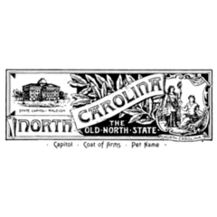 The State Banner Of North Carolina Sticker