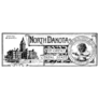 The State Banner Of North Dakota Sticker