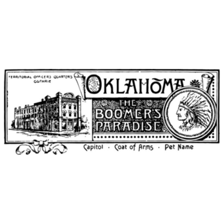 The State Banner Of Oklahoma Sticker
