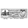 The State Banner Of Oregon The Webfoot State Sticker
