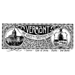 The State Banner Of Vermont Sticker