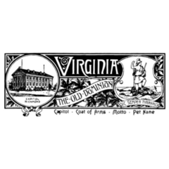 The State Banner Of Virginia The Old Dominion Sticker