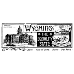 The State Banner Of Wyoming The Equality State Sticker