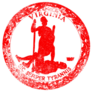 The State Seal Of Virginia Rubber Stamp In Red Sticker