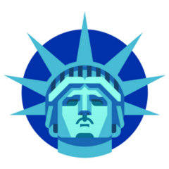 The Statue Of Liberty Illustration Sticker