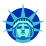 The Statue Of Liberty Illustration Sticker