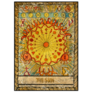 The Sun Major Arcana Old Tarot Card Sticker