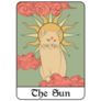 The Sun Tarot Card Cat Sticker